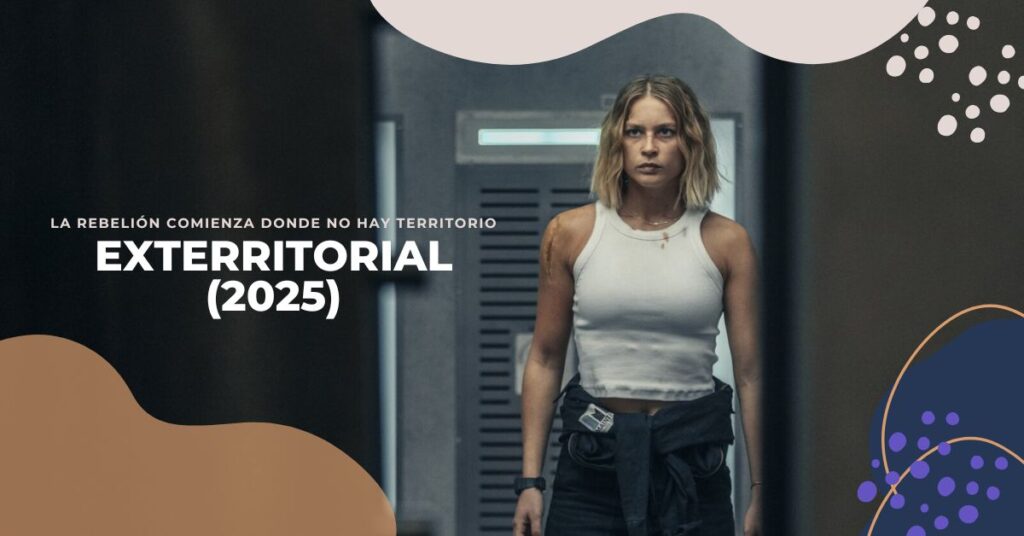 Escena de la película Exterritorial 2025: ciencia ficción distópica