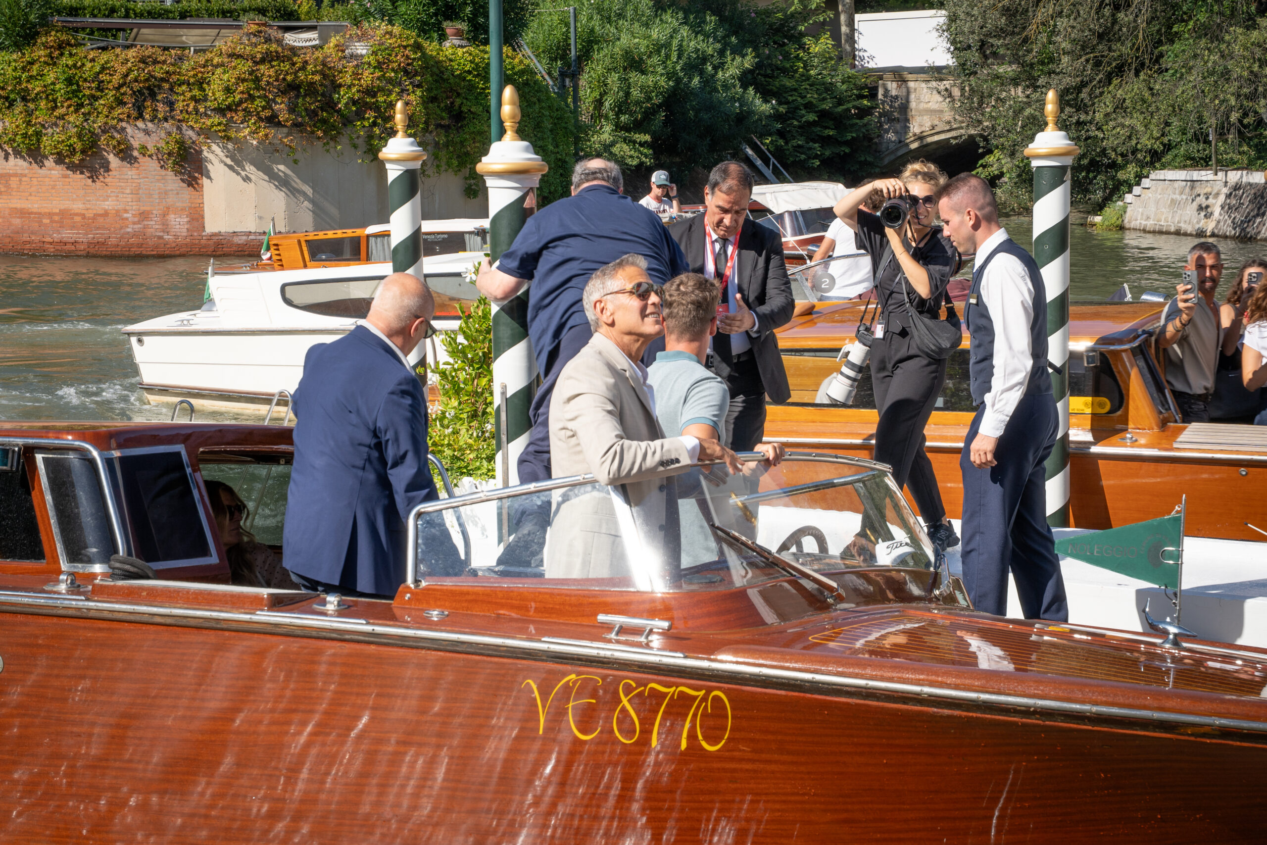 George Clooney llegando al Festival de Cine de Venecia 2026