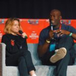 Milly Alcock, actriz que interpreta a Supergirl, en un panel del German Comic Con 2022