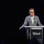 Robert Downey Jr. en un evento de Disney/D23